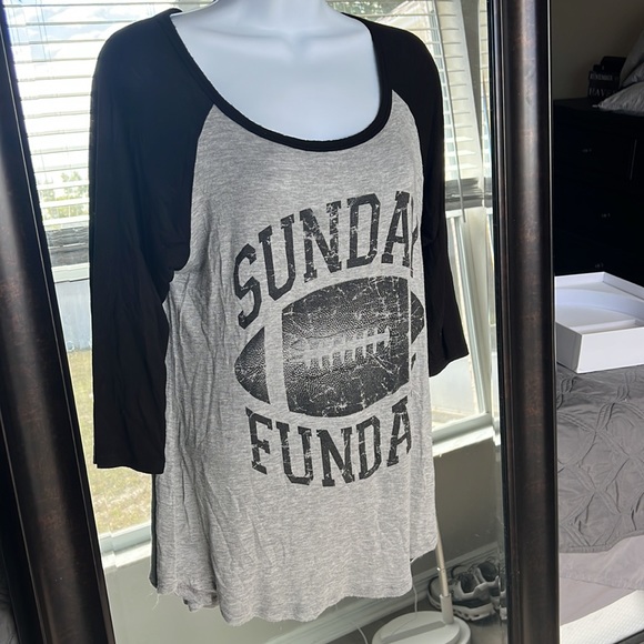 Sunday Funday Football Henley Tee - Picture 3 of 3